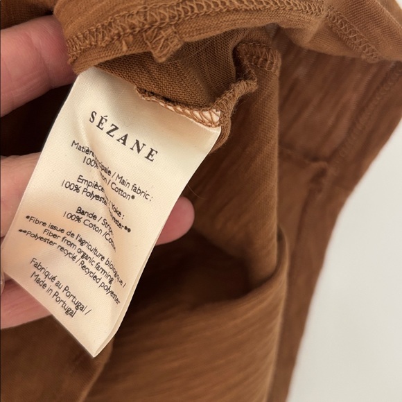 SEZANE Agnan T-Shirt in Coffee - XS - Picture 9 of 10